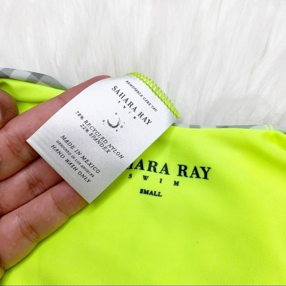 NWOT Sahara Ray Plaid High Cut Two Piece Bikini - Picture 7 of 10